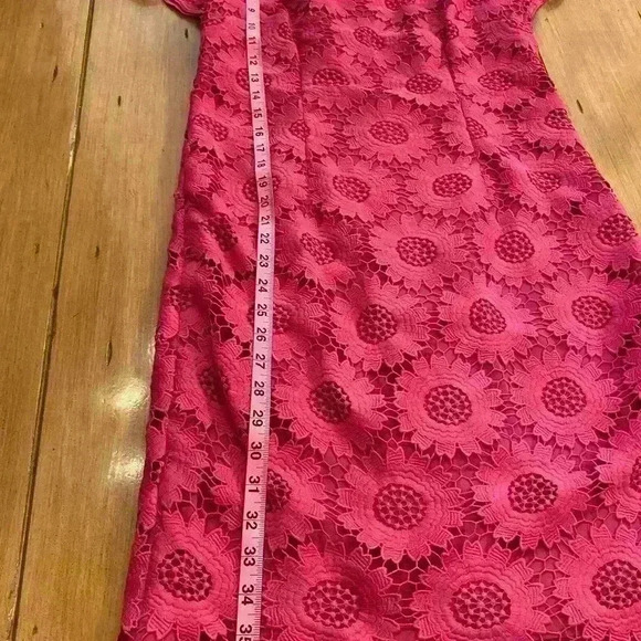 Talbots Women’s Sunflower Lace Sheath Midi size 6P new without tags NWOT - Picture 10 of 12
